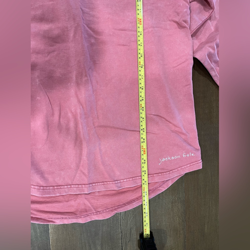 Coral colored Pullover Hoodie from Jackson Hole, Wyoming - Picture 6 of 6